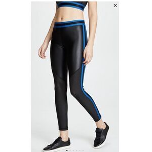 NWT ALALA Varsity Mesh Detailed Shiny Leggings